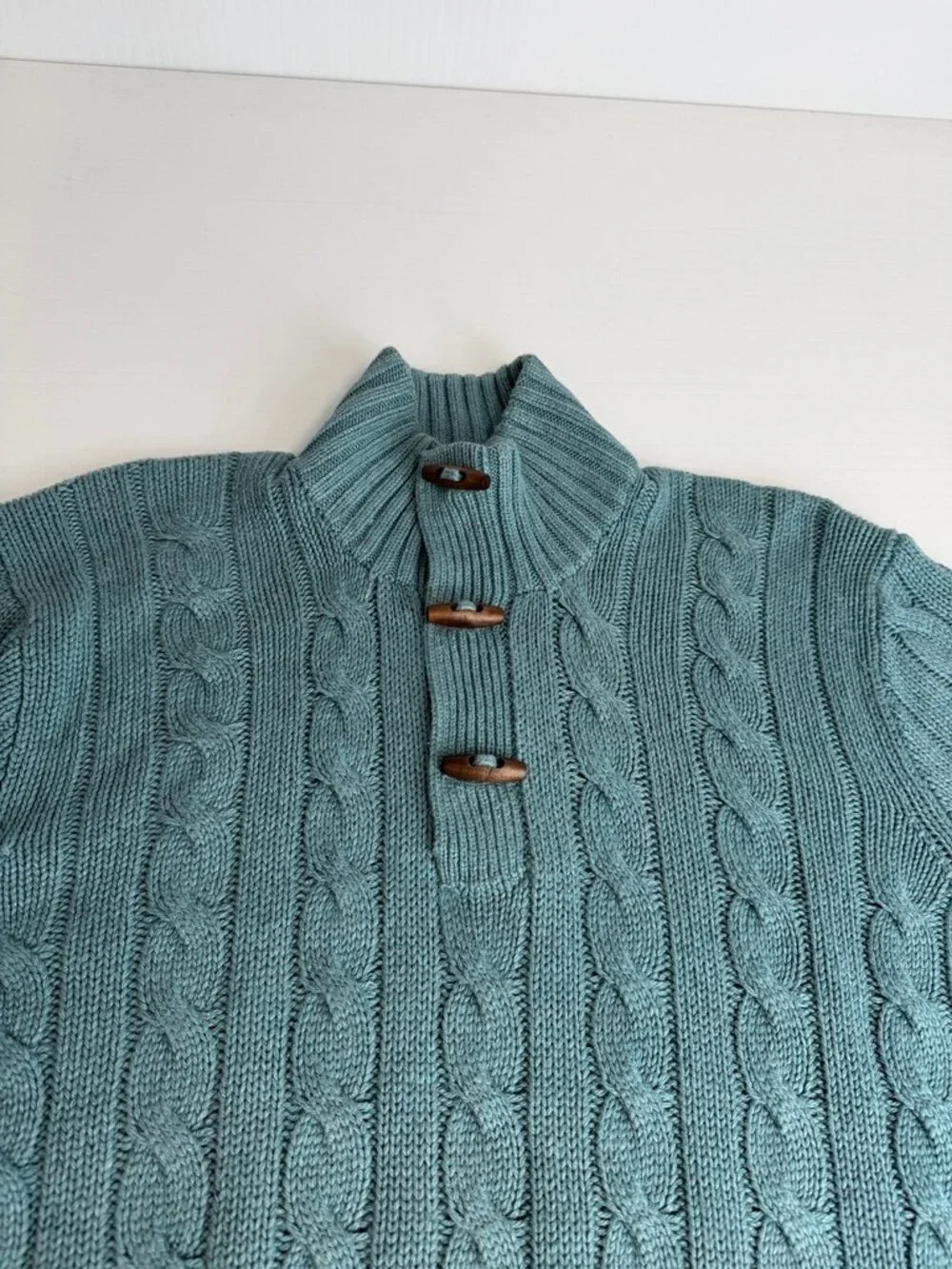 Vintage Ralph Lauren Sweater Men Extra Large Silk Cable Fisherman Jumper Work Ex